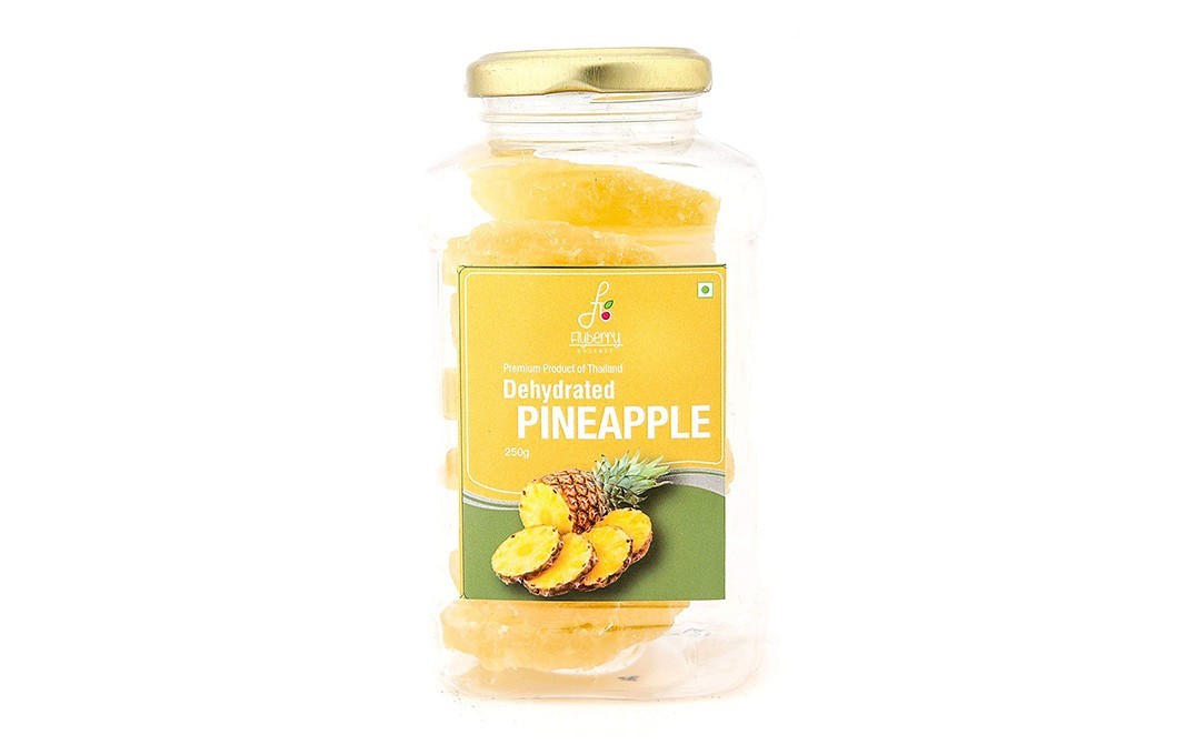 Flyberry Gourmet Dehydrated Pineapple    Plastic Jar  250 grams